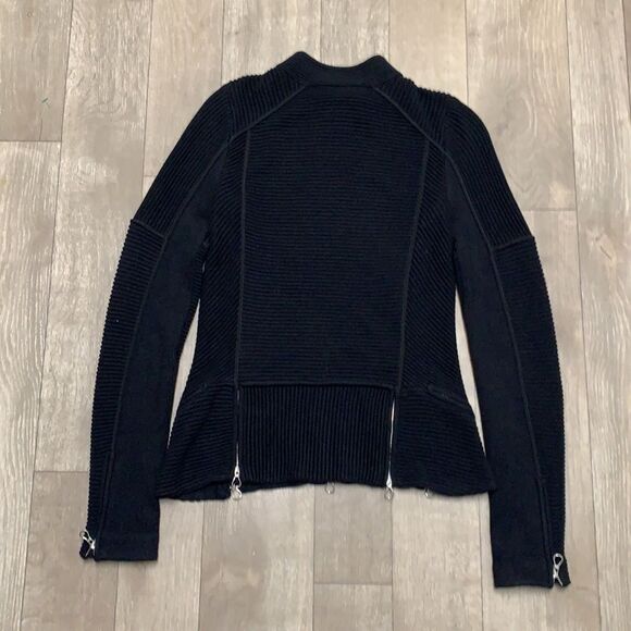 Womens Rondina Knit Moto Sweater Jacket - Picture 2 of 7